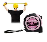 Measure Tape - ABS Carbon Steel Retractable Measuring Tape with Nylon Coating Fractions Marking 5m/16ft & 7.5m/25ft | Precision ape Measure for Construction Architecture Drafting Home