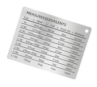 Measurement Conversion Magnet Kitchen Conversion Chart Stainless Steel Conversion Chart Cooking Measurement Guide Fridge Magnet For Cooking Kitchen Measurement Chart Baking Conversion Chart Measuremen