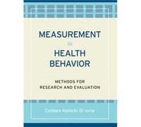 Measurement in Health Behavior by DiIorio & Colleen Konicki Emory Universitys Rollins School of Public Health & Atlanta & Georgia DILORIO (Auteur)