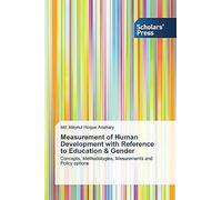 Measurement Of Human Development With Reference To Education & Gender