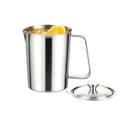 Measuring Cups, Stainless Steel Double-Scale Container with Lid