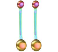 Measuring Spoons 2Pcs Double Heads Coffee Measuring Spoon, 5ml & 15ml Tablespoon Spoon Stainless Steel Long Handle Spoons for Precis Baking MeasurementsMeasuring
