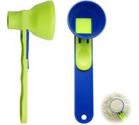 Measuring Spoons Funnel Spoon For Protein Powder Large Measuring Spoon,Portable Formula Scoop,Sliding Handle,Scale Formula Spoon Formula,Funnel Set Of 2