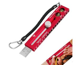 Measuring Tools for Woodworking | Magnetic Horizontal Teemplate - Carpenter Ruler with Metric and Imsperial Scale | for Cutting Marking Carpenter Measurement Detail Scribing Workings