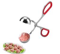 Meat Ballers, Acier Inoxydable Boulettes de Viande, Antiadhésif Cuillère à boulette Fabricant de Balle Pinces à Glace pour Cake Pop, Cuillère à crème glacée, Fruit, Pâte à Biscuits, Melon(rouge)