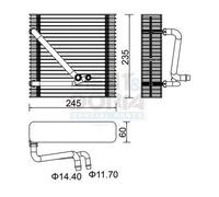 MEAT & DORIA 997014 Évaporateur climatisation pour AUDI,SEAT,SKODA,VW