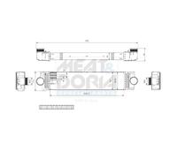 MEAT & DORIA Intercooler Llk pour Ford Mondeo V Break S-MAX Ford USA Edge
