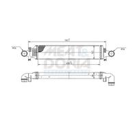 MEAT & DORIA Intercooler Llk pour Mercedes Infiniti W246