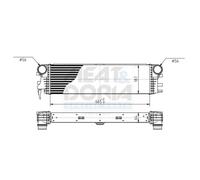 MEAT & DORIA Intercooler Llk pour Mercedes Classe V Vito Boîte W447 910