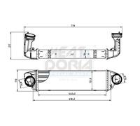 MEAT & DORIA Ladeluftkühler Intercooler LLK Pour BMW X3 E83 2.0d 3.0d