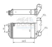 MEAT & DORIA Refroidisseur d’air de suralimentation LLK Fiat Ducato 2.8 JTD