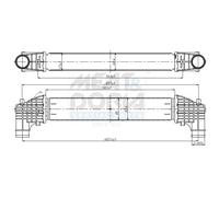 MEAT & DORIA Refroidisseur d’air de suralimentation LLK pour VW Sharan 1.8 T