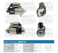 Meat & Doria Starter Pour Mitsubishi Space Wagon N9_W N8_W 2.4 GDI 2.0 Galant