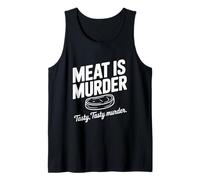 Meat is Murder Tasty Tasty Murder Funny Vegan Débardeur