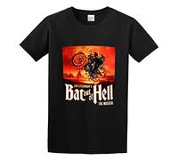 Meat Loaf Bat Out of Hell Print Unisex T-Shirts Men Tee Cotton Tops Black Shirt 3XL