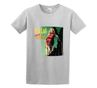 Meat Loaf Bat Out of Hell Print Unisex T-Shirts Men Tee Cotton Tops Gray Shirt 3XL