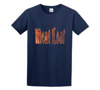 Meat Loaf Bat Out of Hell Print Unisex T-Shirts Men Tee Cotton Tops Navy Shirt 3XL