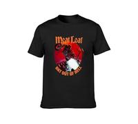Meat Loaf Bat Out of Hell T-Shirt Graphic Tee Printed Top Mens Shirt Black M