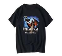 Meat Loaf Bat Out of Hell Vintage Rock Band T Shirt Vintage Washed Slightly Top for Everyday Wear Casual Stylish Breathable
