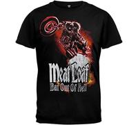 Meat Loaf Mens Heaven Can't Wait T-Shirt Black Manches Courtes(Medium)