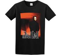Meat Loaf to Hell and Back Meatloaf Print Unisex T-Shirts Men Tee Cotton Tops Black Shirt L