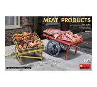 Meat Productsmaquette Accessoires Viande Miniart 1/35, Charrette, Caisses Et éta