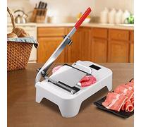 Meat Slicer - Trancheuse à viande - Trancheuse manuelle - En acier inoxydable - Pour congeler le bœuf, le bacon, le salami, le jambon