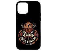 Meat Up with My Grill Friends Barbecue fumoir Amusant Coque pour iPhone 12 Mini