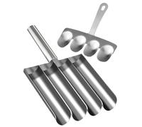 Meatball Maker Tool, 4 Cavity Manual Nonstick Roller for Kitchen Cooking | 4 Cavity Manual Roller with Nonstick Design for Quick Meatball Preparation