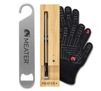 MEATER Ensemble de cuisine intelligent : thermomètre à viande avec gants de barbecue et lame de bar | Restez en sécurité, grillez plus intelligemment et célébrez avec style | Plus de 50 recettes dans