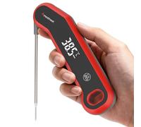 Meatmeet S1 Thermometre Cuisine, 0,5s Lecture instantané Thermometre Cuisson - Précision ±0,3°C, Étanchéité IP67, Écran LED rotatif automatique, Réveil par mouvement, pour Cuisson, Viande, BBQ