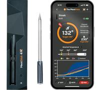 MeatStick 4X - Thermomètre Intelligent sans Fil avec Quad Capteurs - Sonde Alimentaire Numérique (Portée de 200m, Bluetooth) - pour Fumage, Grillade, BBQ, Friteuse à Air, Friteuse, Four, Rôtisserie