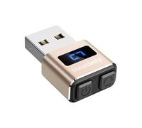 Meaty Petite souris en métal - Déplacement USB indétectable - Écran - 3 modes - Jongleur pour garder l'ordinateur portable éveillé - Travail à distance