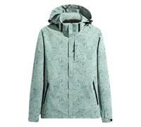 Meaunzyl Imperméables longs pour femme à capuche respirant avec poche poncho de randonnée, manteaux pour activités de plein air, imperméable, long, avec capuche, pour la marche et le camping, vert, L