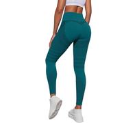Meaunzyl Legging 3D anti-cellulite pour femme, leggins Fittabella 3D Anti-cellulite Push Up Sculpture à Compression Graduée Solenao Leggings de Sport Taille Haute Sans Couture, vert, S