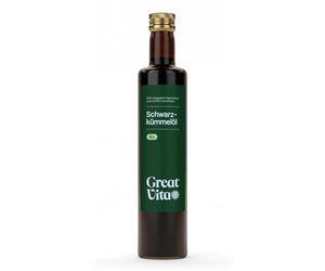 MeaVita Huile de cumin noir biologique, pressée à froid, paquet de 2 (2 x 500ml)