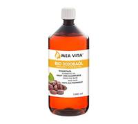 MeaVita Huile de Jojoba Biologique Gold 100% Pure Huile Pressée à Froid 1 L