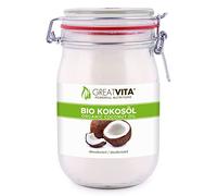 MeaVita Huile de Noix de Coco Insipide dans un Bocal à Repasser Désodorisée 1 L