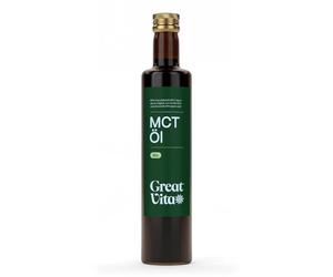 MeaVita huile MCT à base d'huile de noix de coco biologique (1x 500 ml) Acides gras C8 & C10, 60% acide caprylique et 40% acide caprique