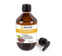 MeaVita Organique Jojoba Huile Gold 100% Pure Huile Pressée à Froid 500 ml
