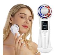 MEBAY Masseur Facial pour les soins de la peau, équipement de beauté multifonctionnel anti - rides haute fréquence EMS Toning de traction faciale avec machine rouge/bleue