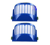 MEBSJY Kit de pièces de Rechange Compatible avec IRobot Roomba 600 Series 610620625630650660 Brosse à Poils for Batteur sous Vide + Filtre Aero Vac + Brosse latérale(Color:2pcs-Filter)