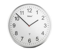 Horloge murale Mebus 19411 radiopiloté(e) 30 cm argent