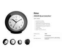 Mebus 25628 à quartz Réveil noir