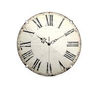 Mebus Horloge Murale Vintage avec Chiffres Romains I sans Bruit de tic-tac grâce au Mouvement à Quartz précis I Couvercle en Verre dôme I 20 cm Petite, Antique