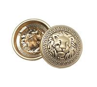 MebuZip MBM26 Lot de 10 boutons de blazer en métal doré 25 mm