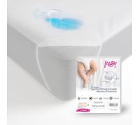MEBY Protège-matelas imperméable pour bébé - 70 x 140 cm - En coton respirant - Protection contre l'humidité - Élastique - Sans froissement - Surmatelas d'incontinence