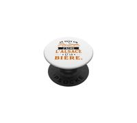 Mec Simple J'aime L'Alsace et la Bière Humour Alsacien PopSockets PopGrip Adhésif
