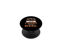 Mec Simple J'aime L'Alsace et la Bière Humour Alsacien PopSockets PopGrip Adhésif
