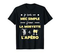mec simple mobylette apero humour mobeur homme drole T-Shirt